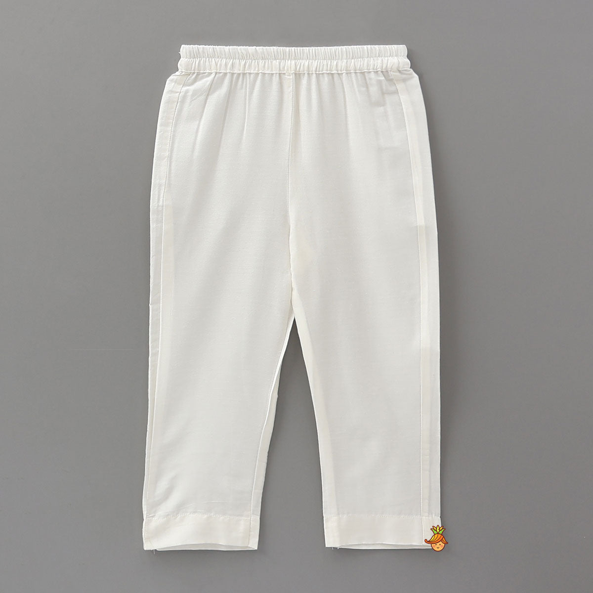 Elegant Ethnic Kurta With Gota Work Jacket And Pyjama