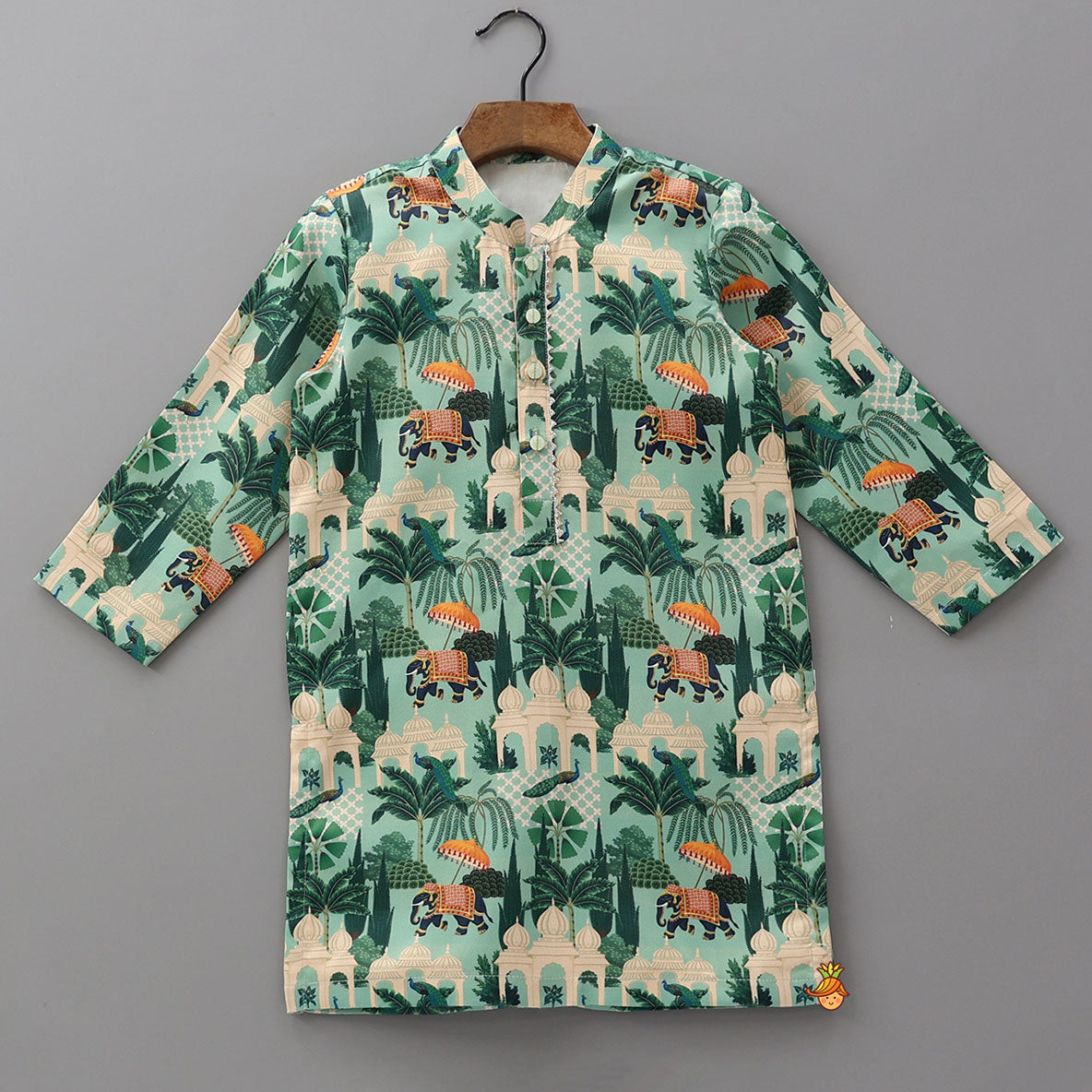 Exquisite Printed Kurta With Pyjama