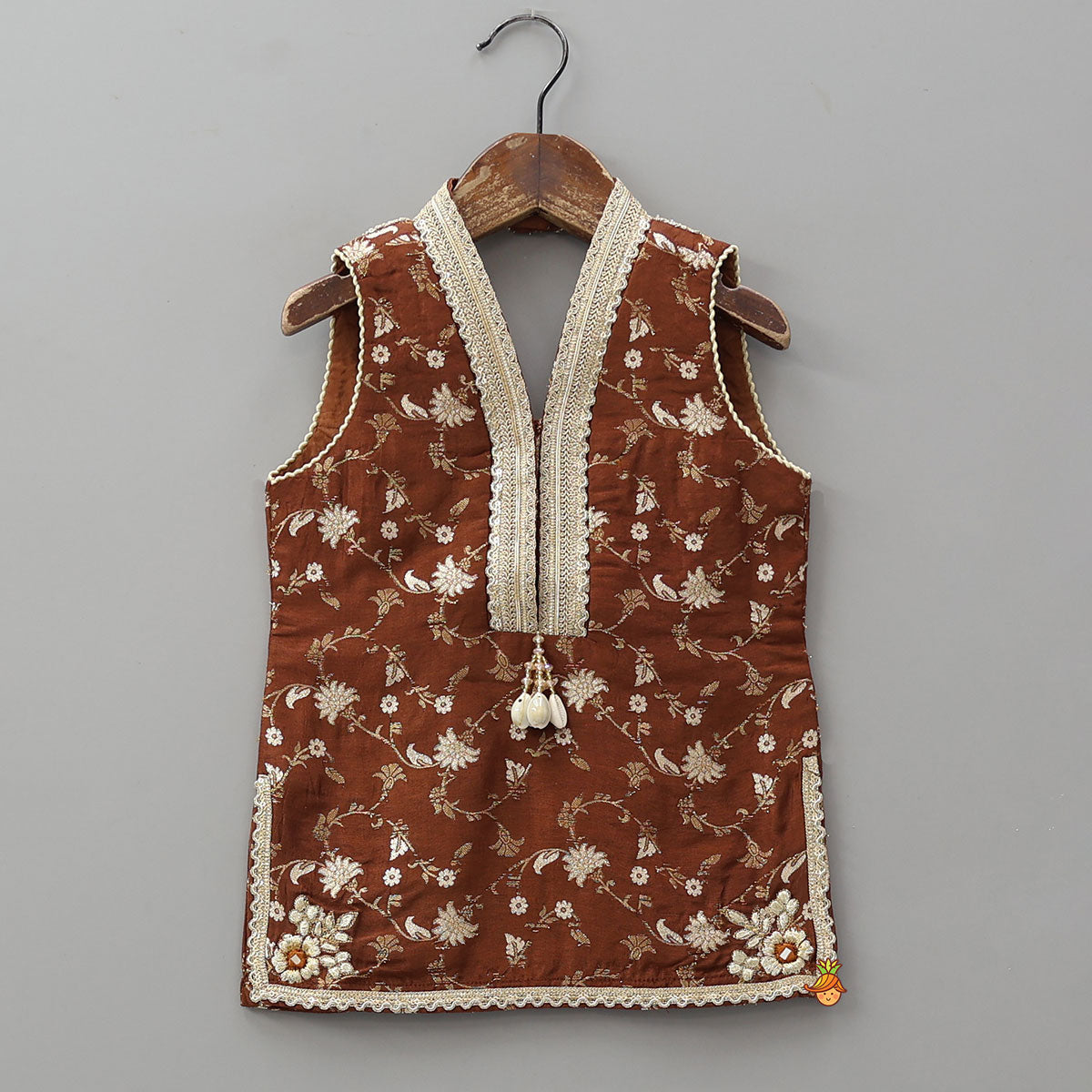 Gorgeous Halter Neck Kurti With Sharara And Dupatta