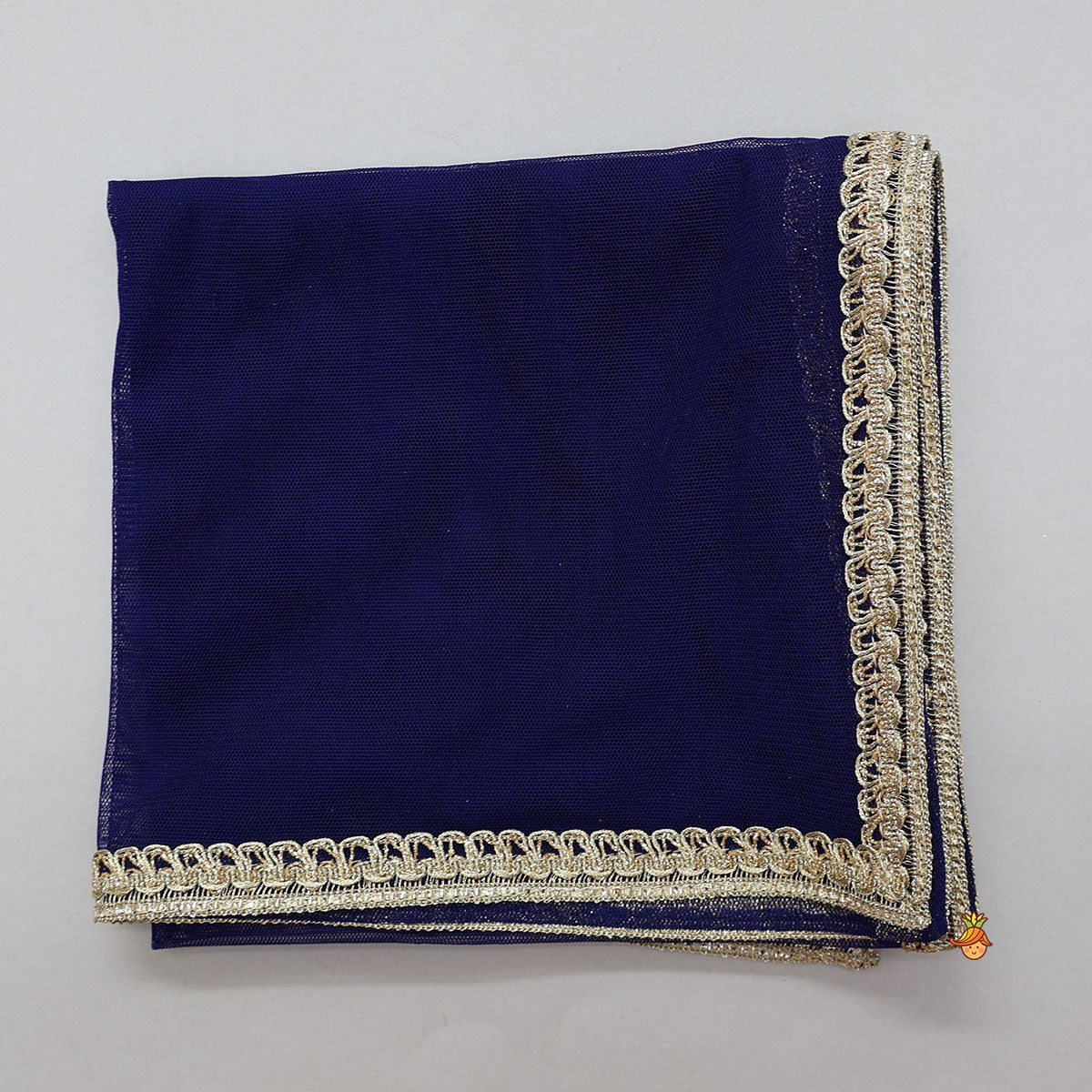Floral Motif Embellished Crop Top And Lehenga With Dupatta