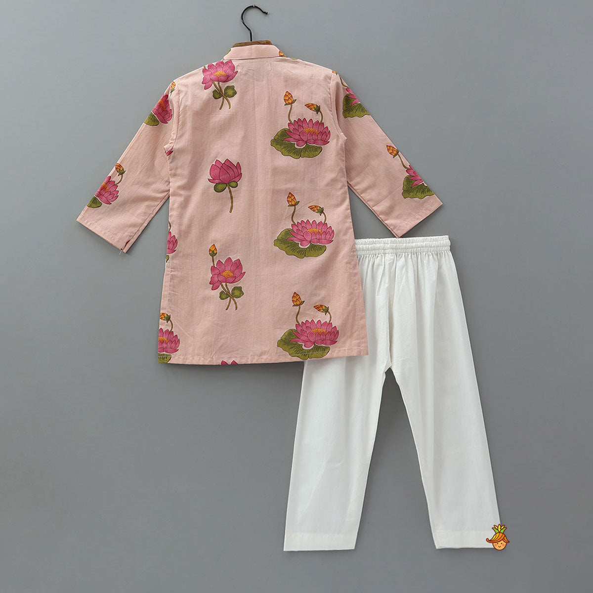 Floral Printed Soft Cotton Kurta And Pyjama