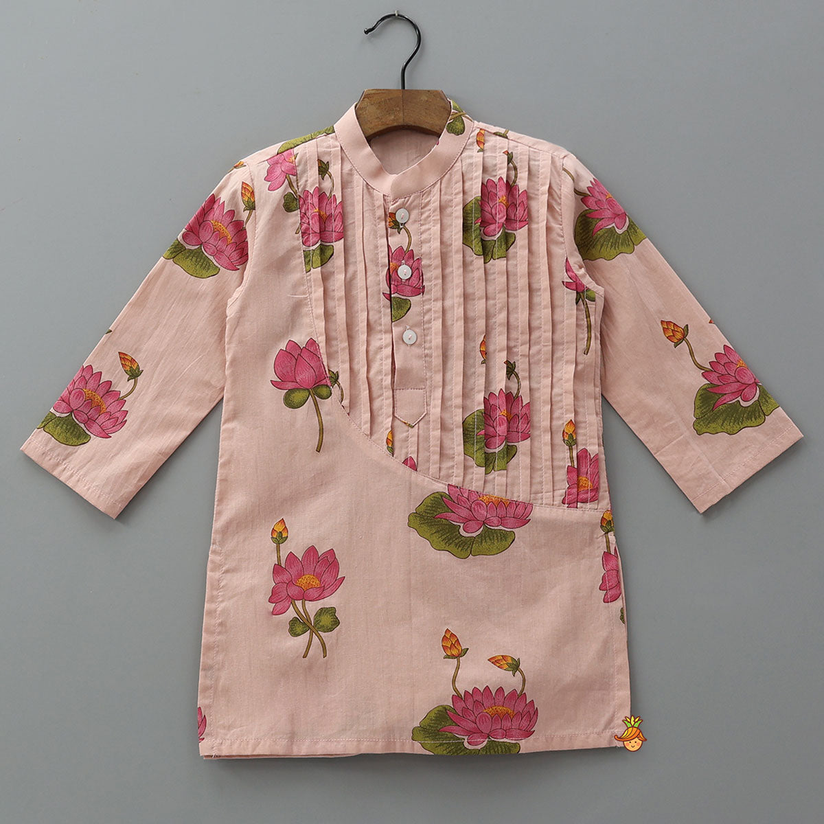 Floral Printed Soft Cotton Kurta And Pyjama