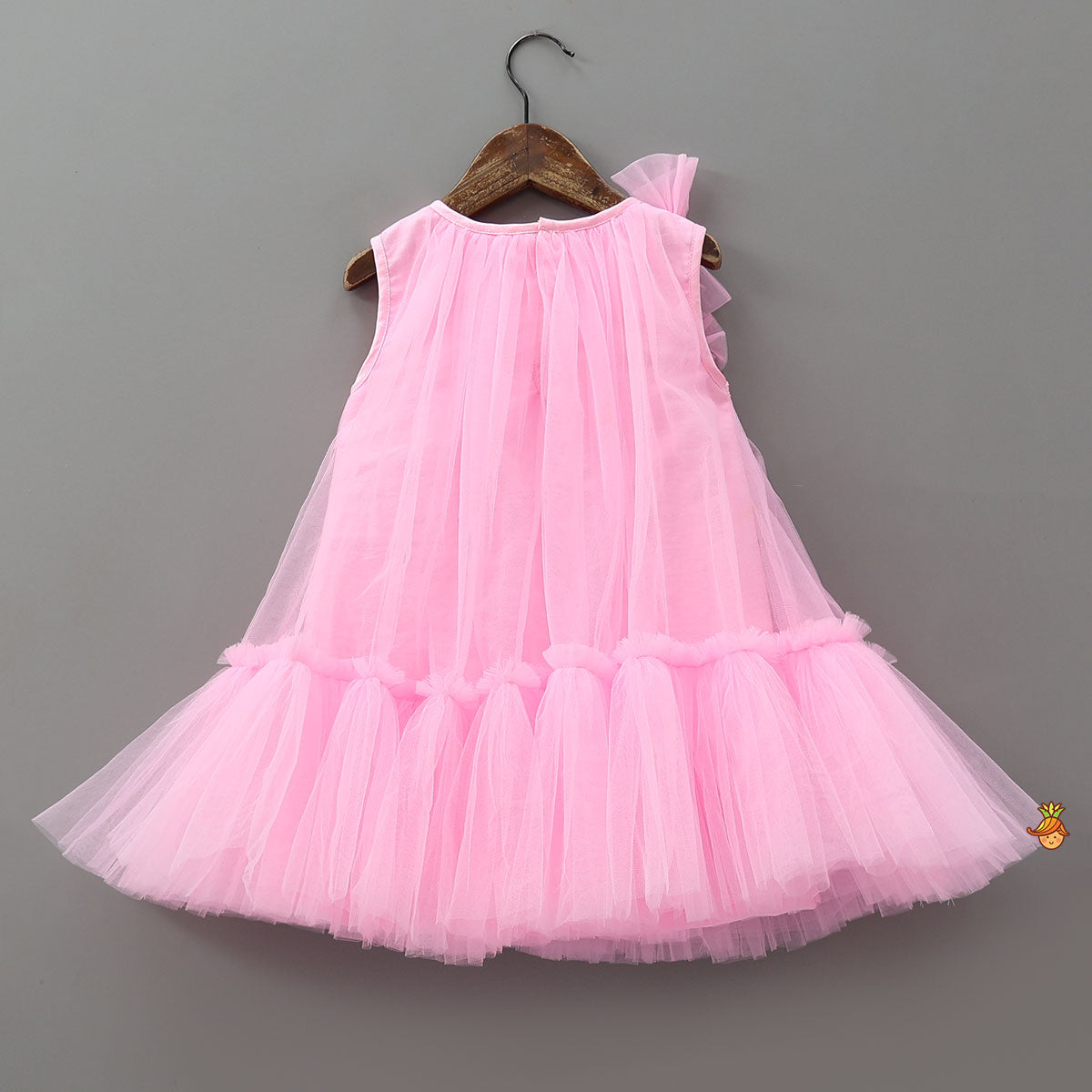 Multiple Bow Adorned Net Dress
