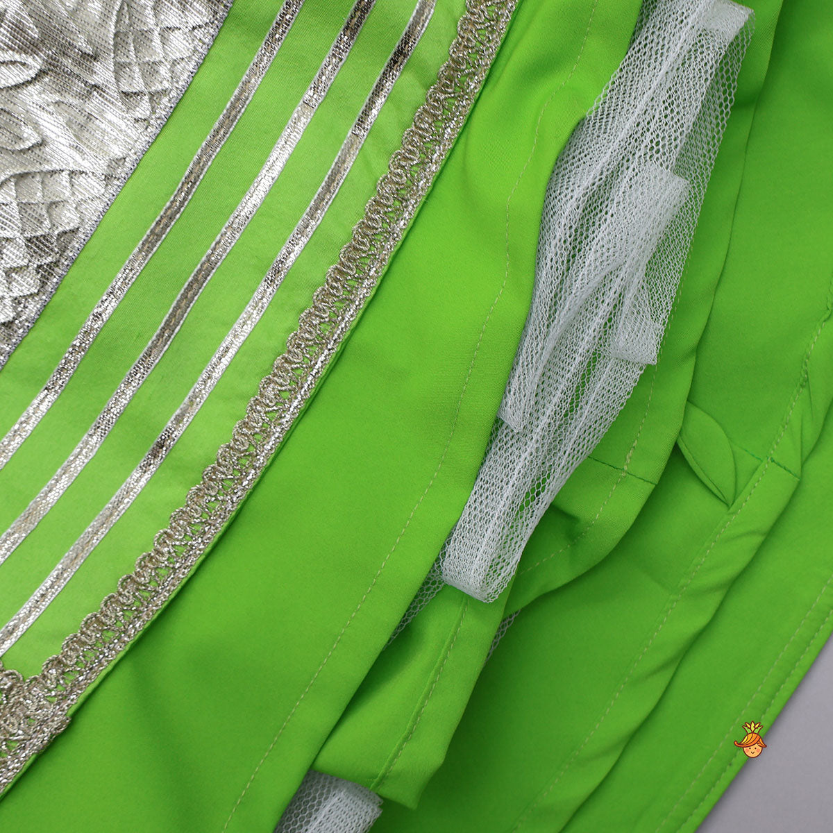 Stylish Embellished Crop Top With Lehenga
