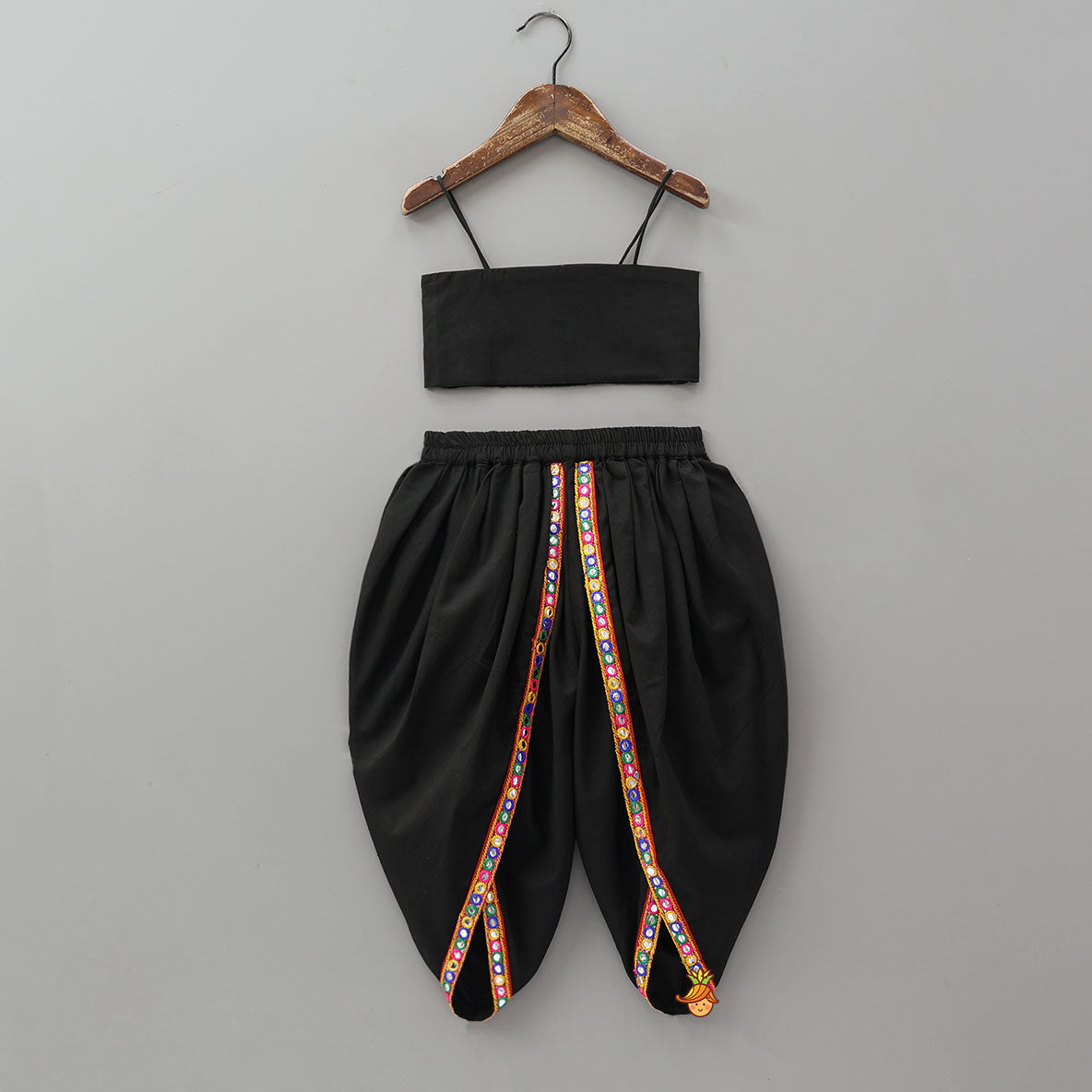Inner Top And Jacket Style Side Tie Up Top With Dhoti