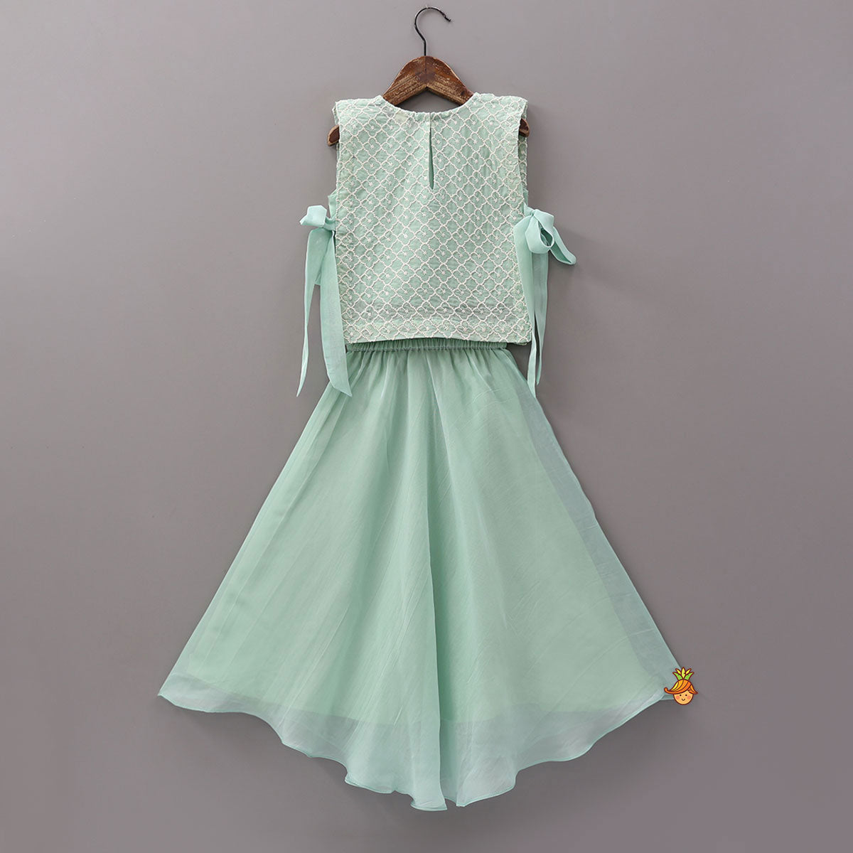 Stylish Embroidered Elegant Top And Lehenga