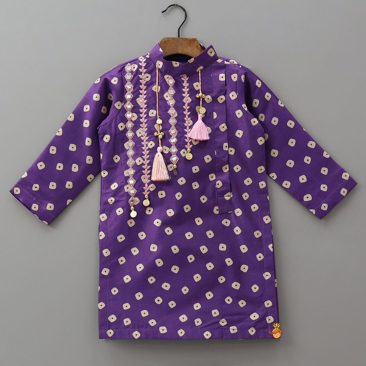 Festive Bandhani Printed Kurta And Pyjama
