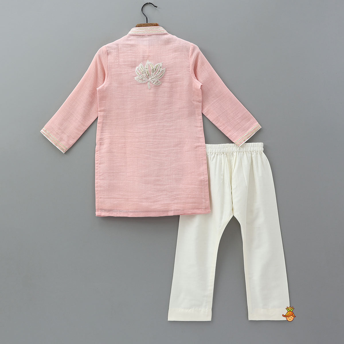 Embroidered Front Placket Traditional Kurta And Pyjama