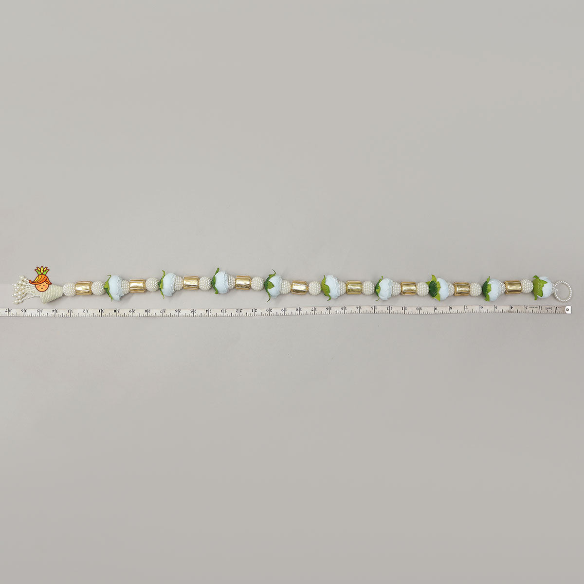 Beautiful Floral And Lace Embellished Festive Latkans - Set Of 12
