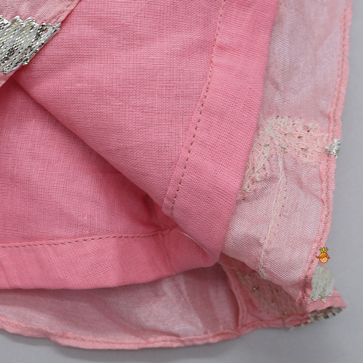 Gota Embroidered Strappy Top With Flared Lehenga And Matching Dupatta