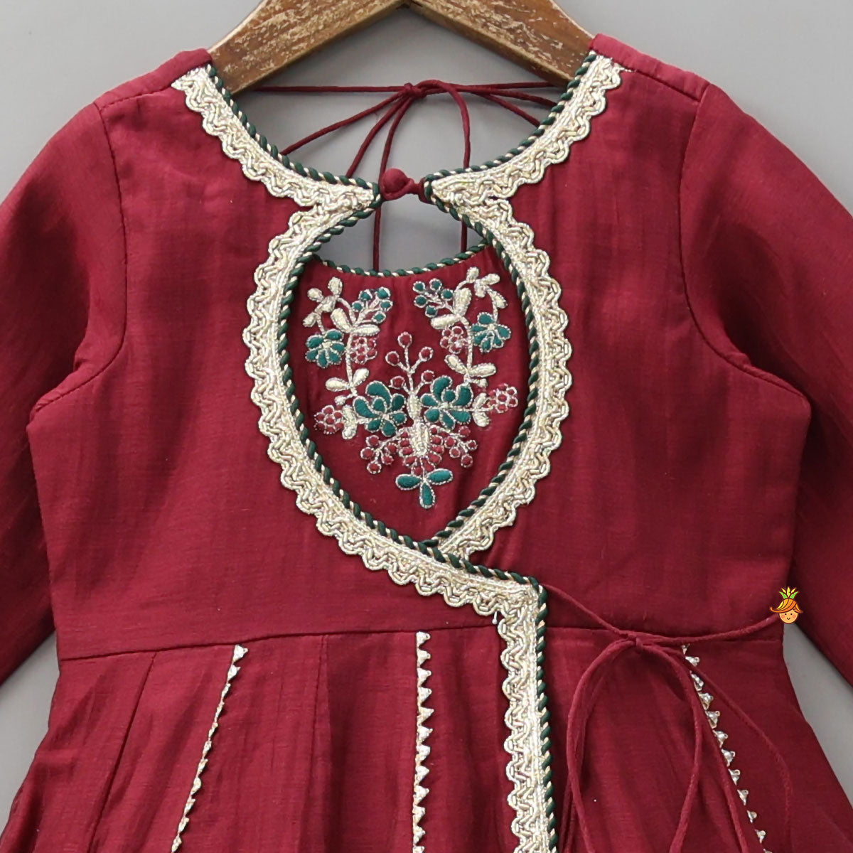 Graceful Flap Anarkali With Dupatta And Potli Bag