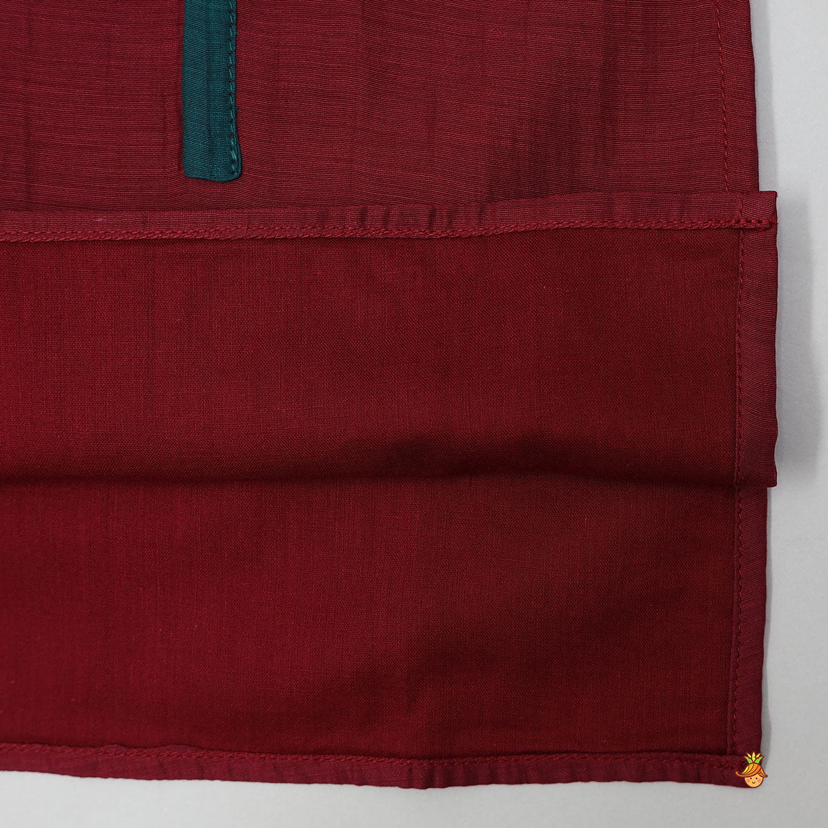 Embroidered Front Placket Ethnic Kurta And Pyjama