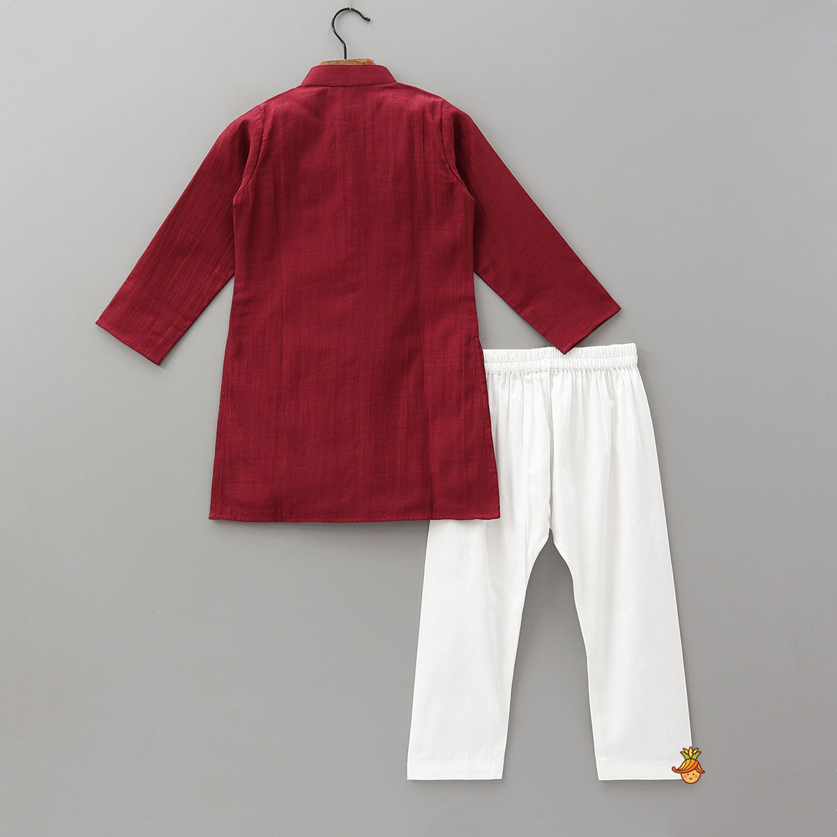 Contrasting Patchwork Ethnic Kurta And Pyjama