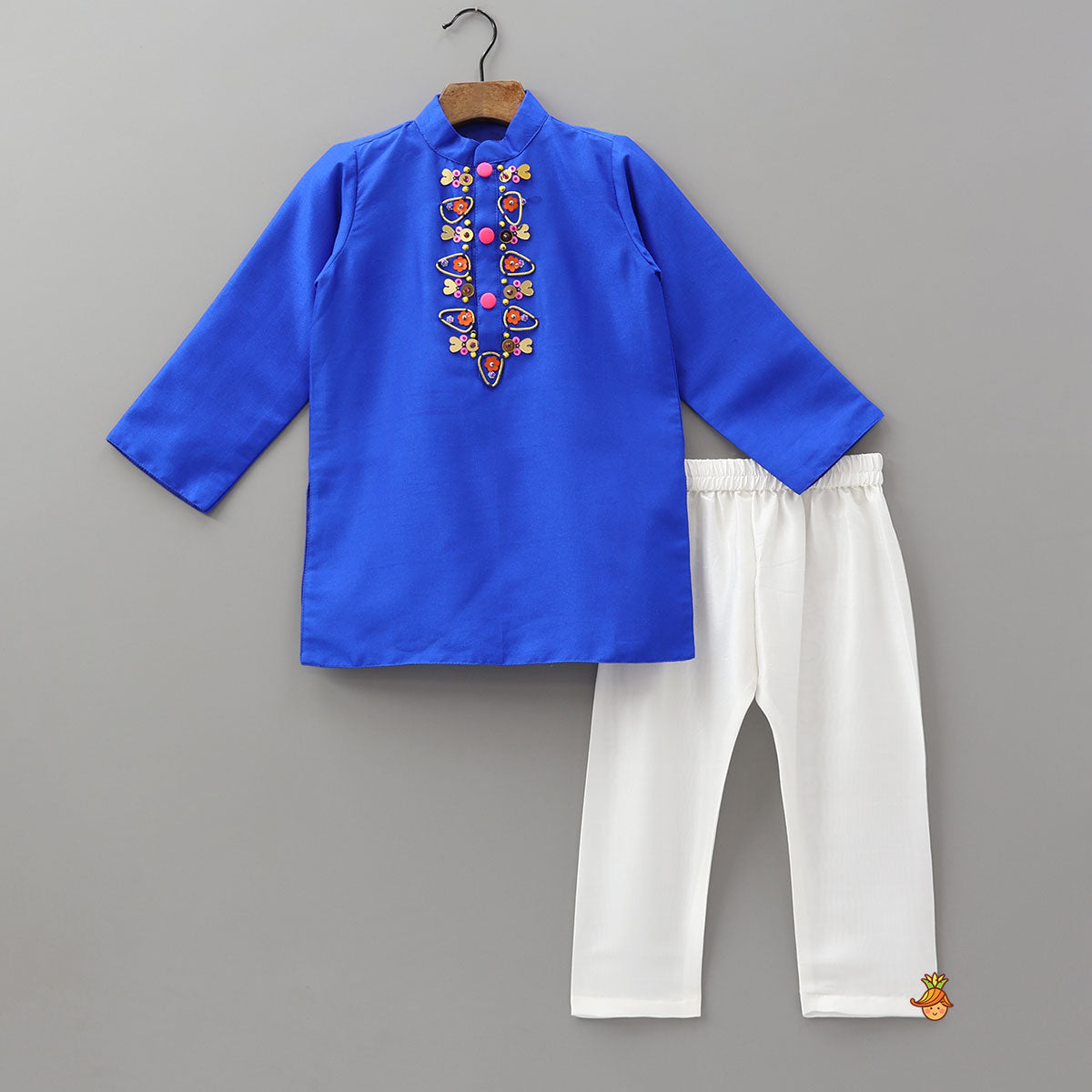 Charming Embellished Kurta And Pyjama