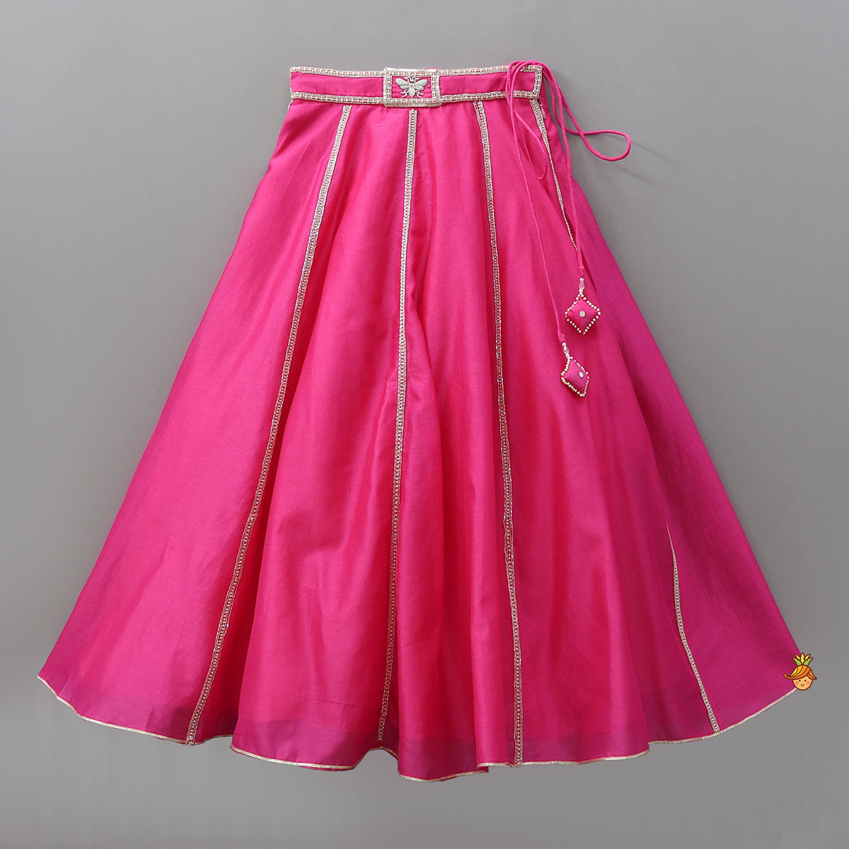Cut Dana Embellished Elegant Crop Top And Lehenga