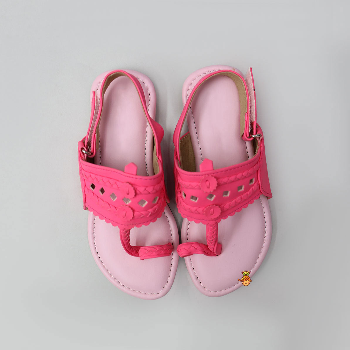 Elegant Kolhapuri Flats With Braid Detailing