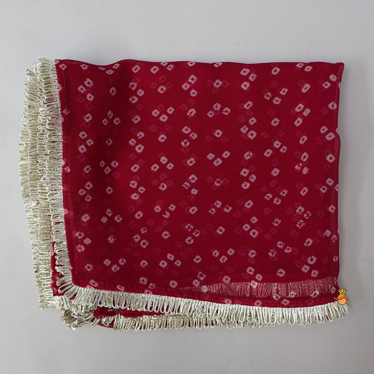 Festive Bandhani Printed Kurti And Salwar With Contrasting Dupatta