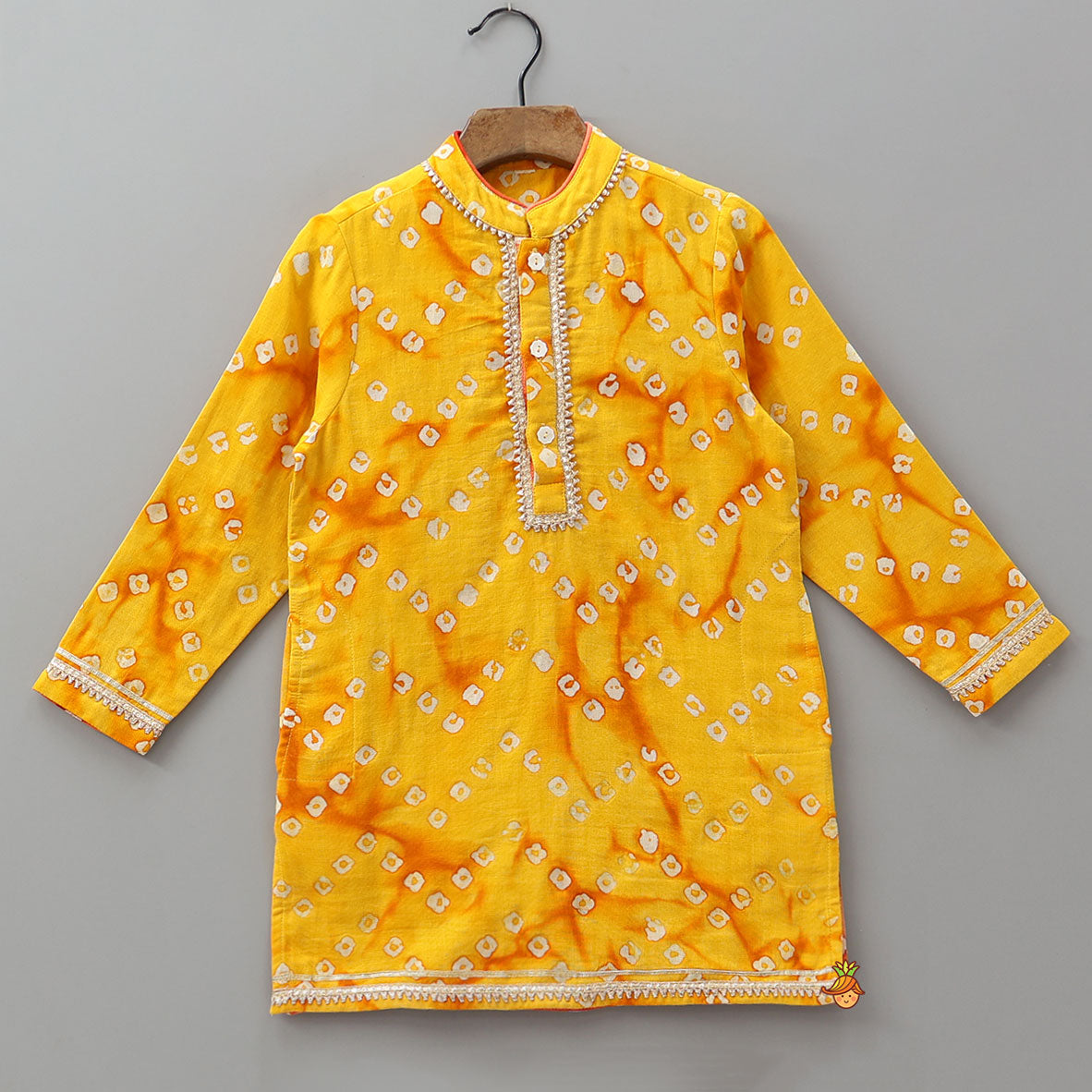 Bandhani Printed Festive Kurta And Pyjama