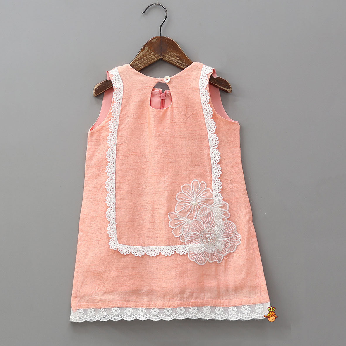 Elegant Floral Applique Kurti And Palazzo