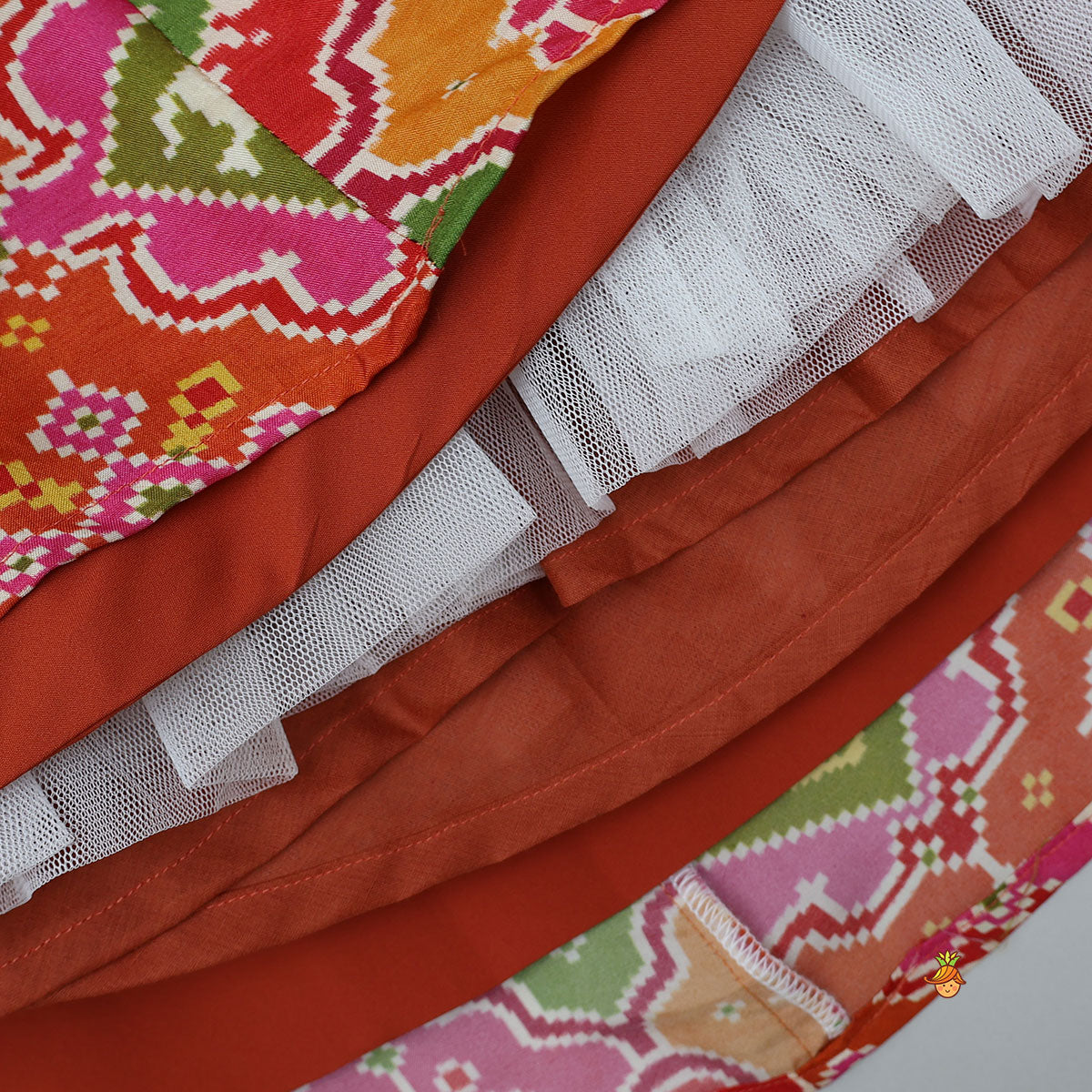 Halter Neck Heavily Embroidered Top And Lehenga With Dupatta And Potli Bag