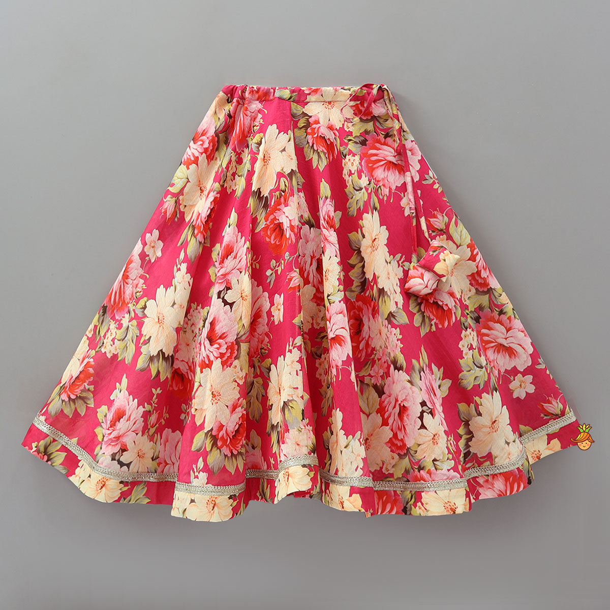 Floral Charm Top And Lehenga With Dupatta