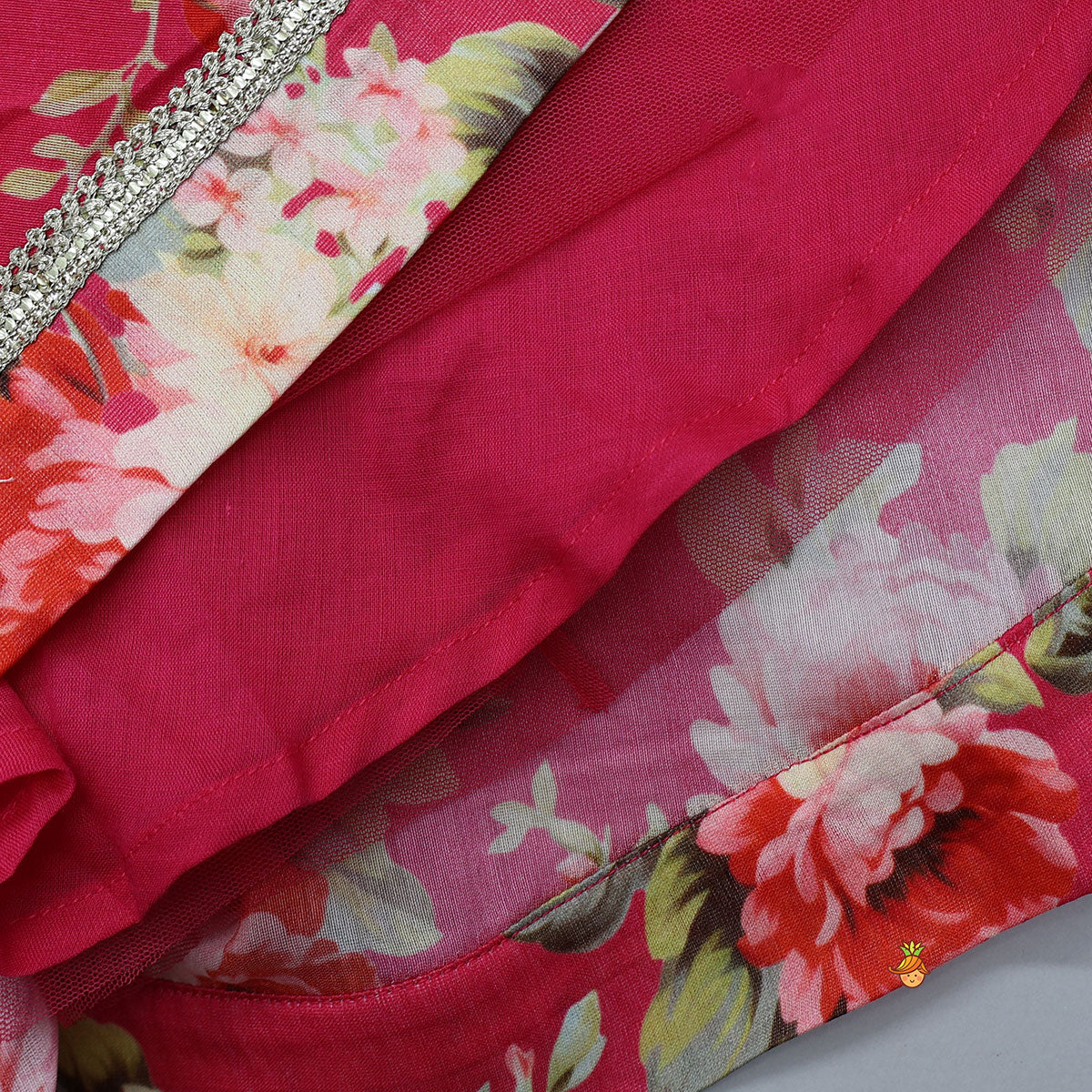 Floral Charm Top And Lehenga With Dupatta