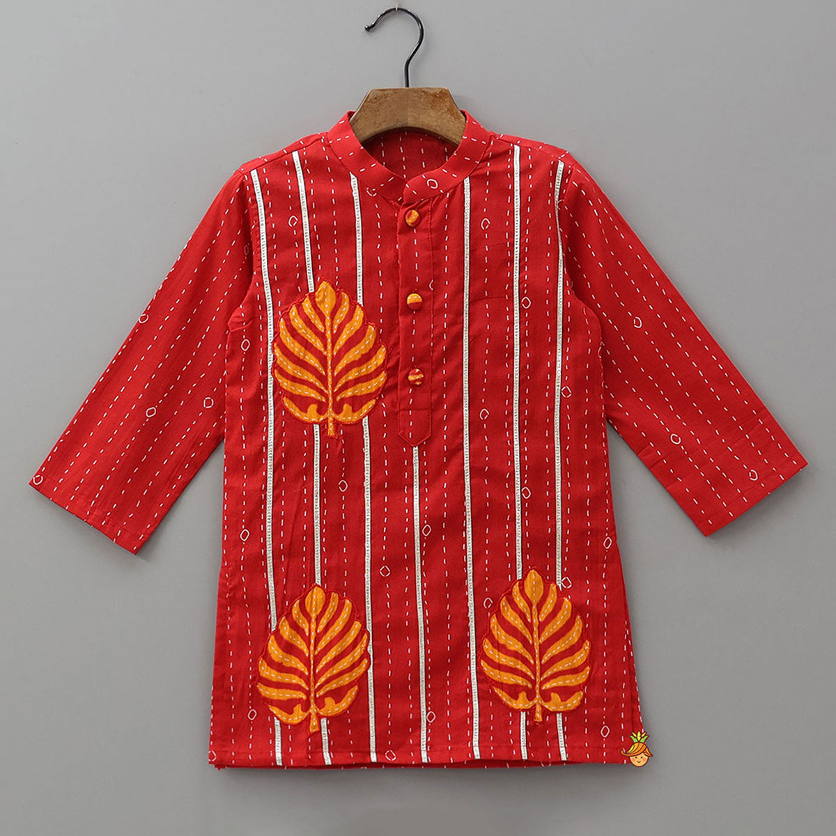 Applique Work Kurta And Pyjama