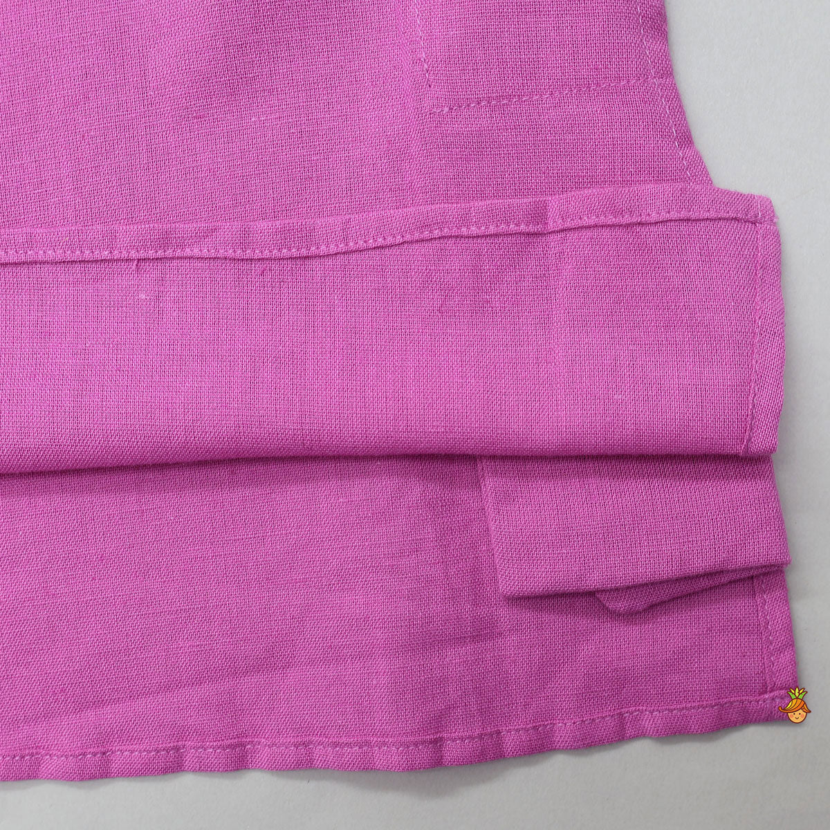 Colourful Lace Detail Kurta With Striped Dhoti
