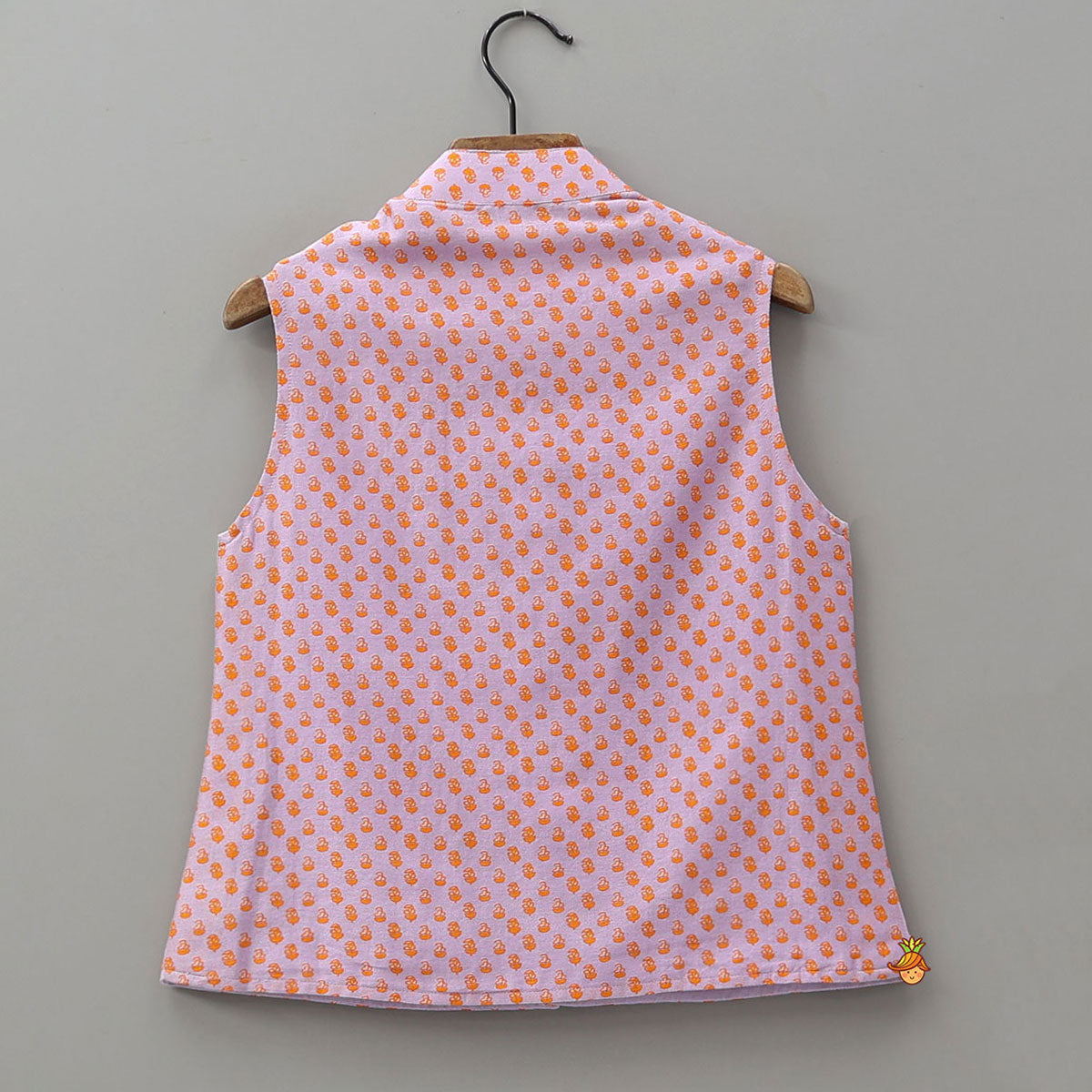 Printed Sleeveless Ethnic Jacket