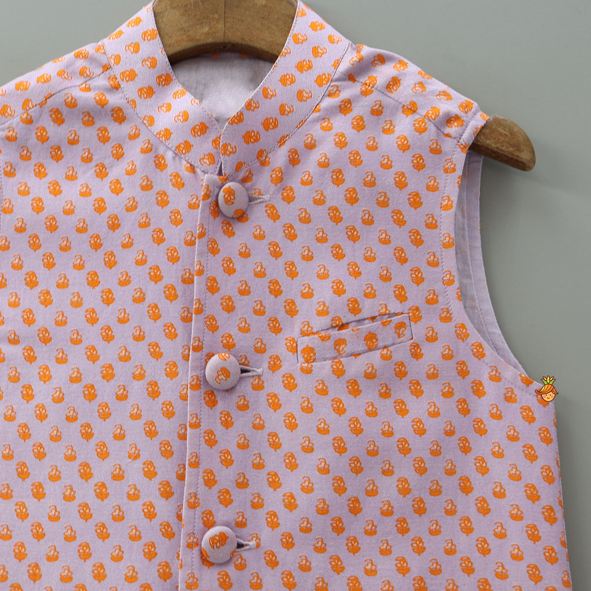 Printed Sleeveless Ethnic Jacket