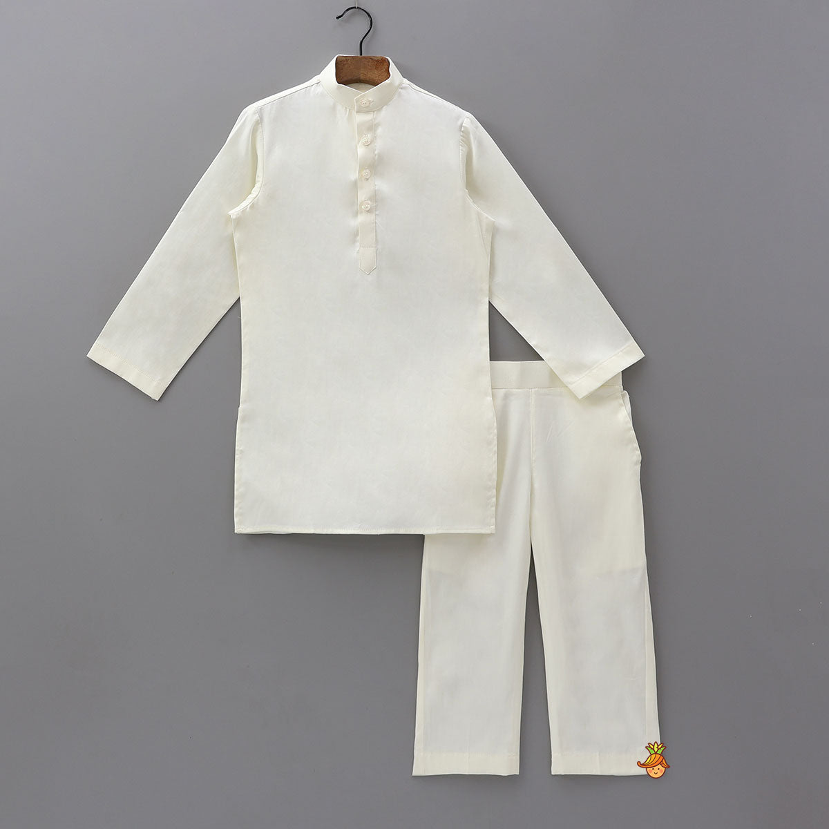Ethnic Kurta With Embroidered Jacket And Pyjama