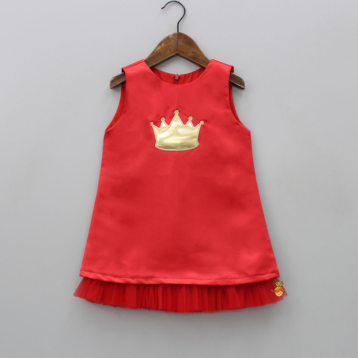 Red Crown Patch Dress
