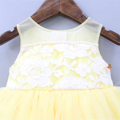 Yellow Lacy Floral Dress