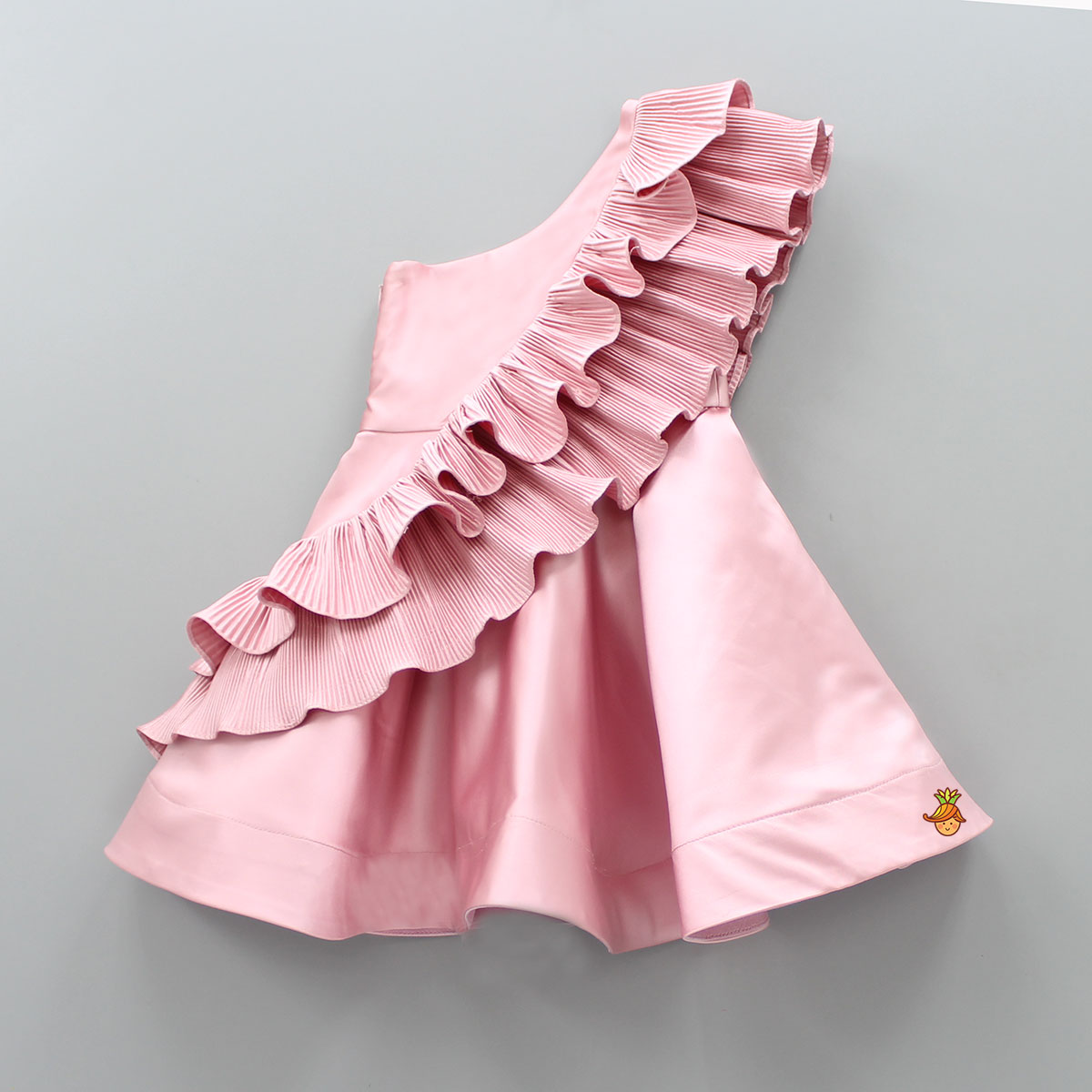 Statement Pleated Ruffled Dress