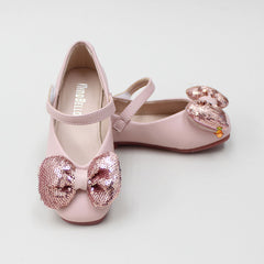 Sequins Bow Pink Bellies