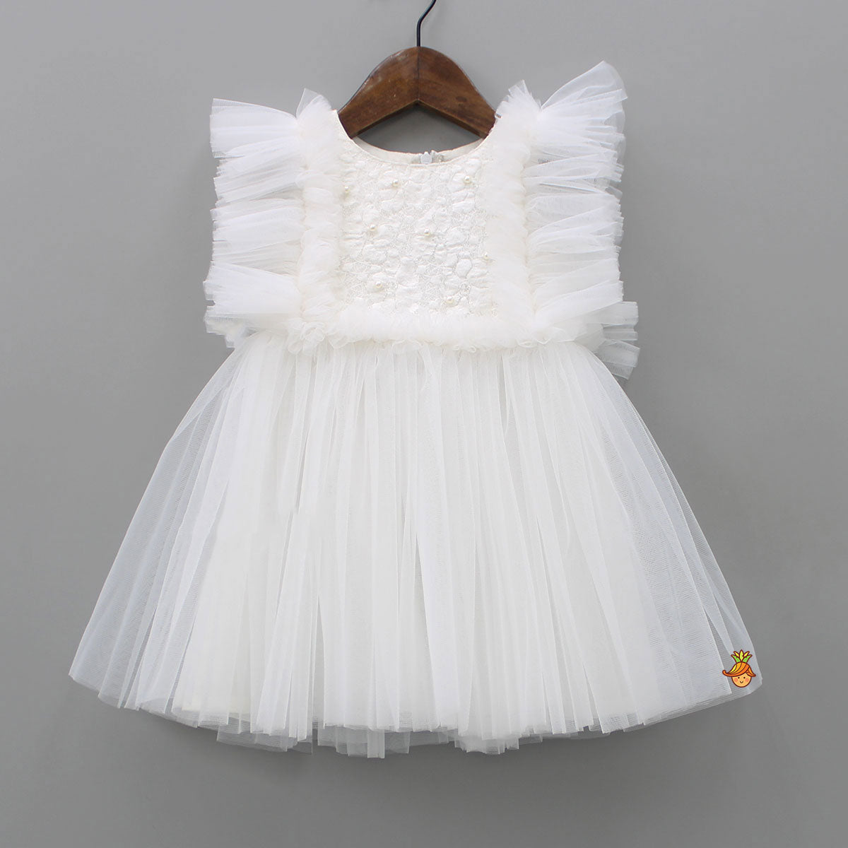 Beautiful White Frilly Dress
