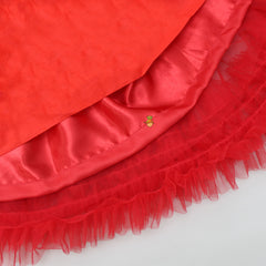 Pre Order: Pintuck Detailing Red Gown