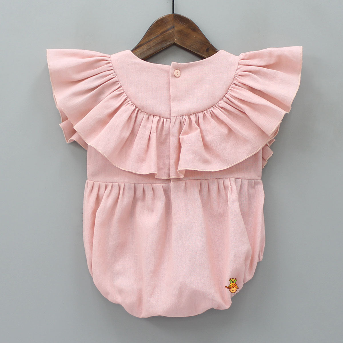 Organic Embroidered Frilly Bodysuit