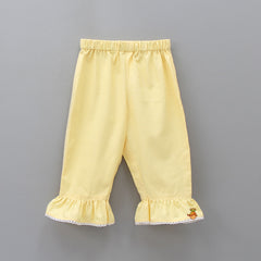 Frilly Yellow Sleepwear