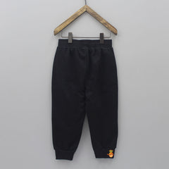 Barcode Graphic Black Joggers