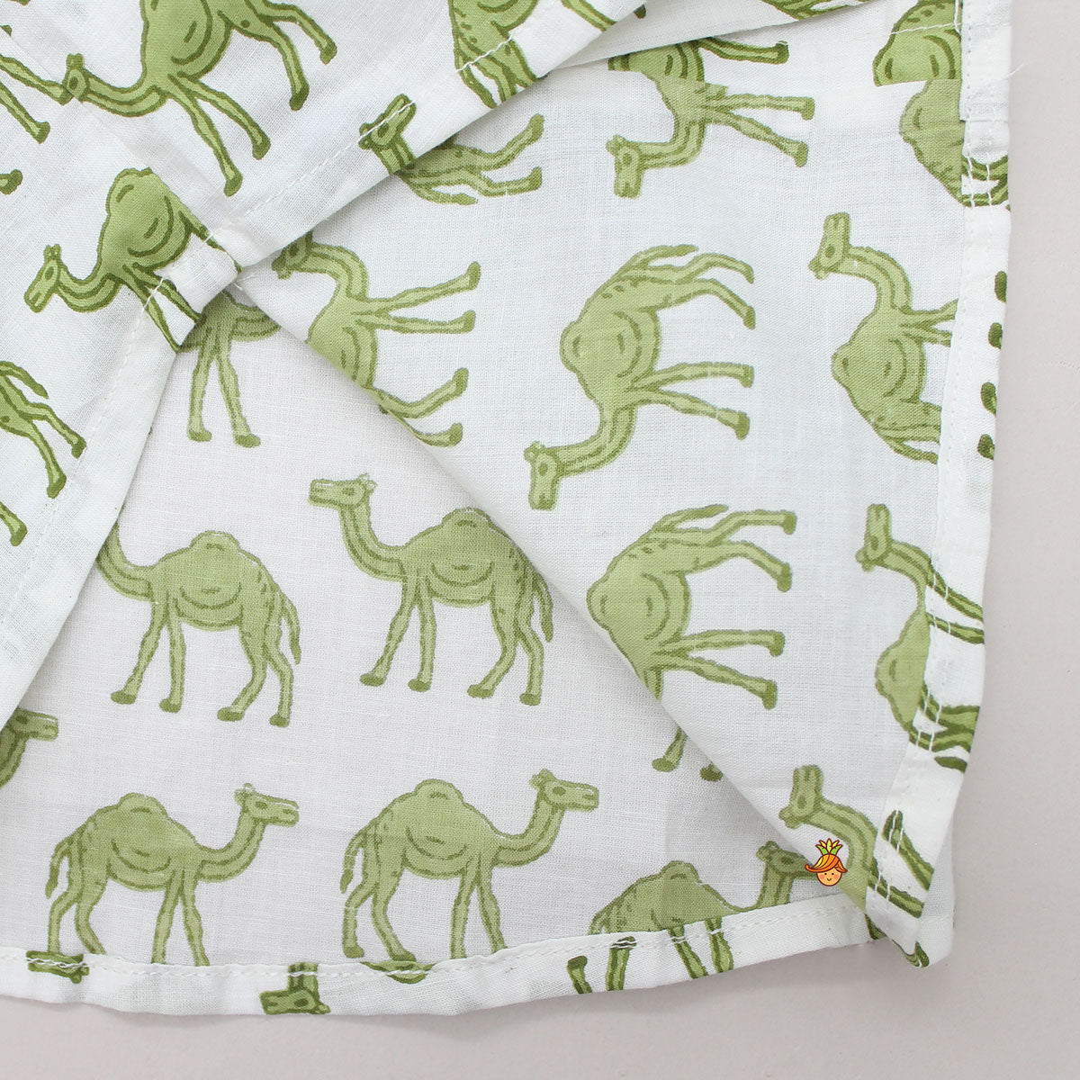 Green Camel Printed Shirt