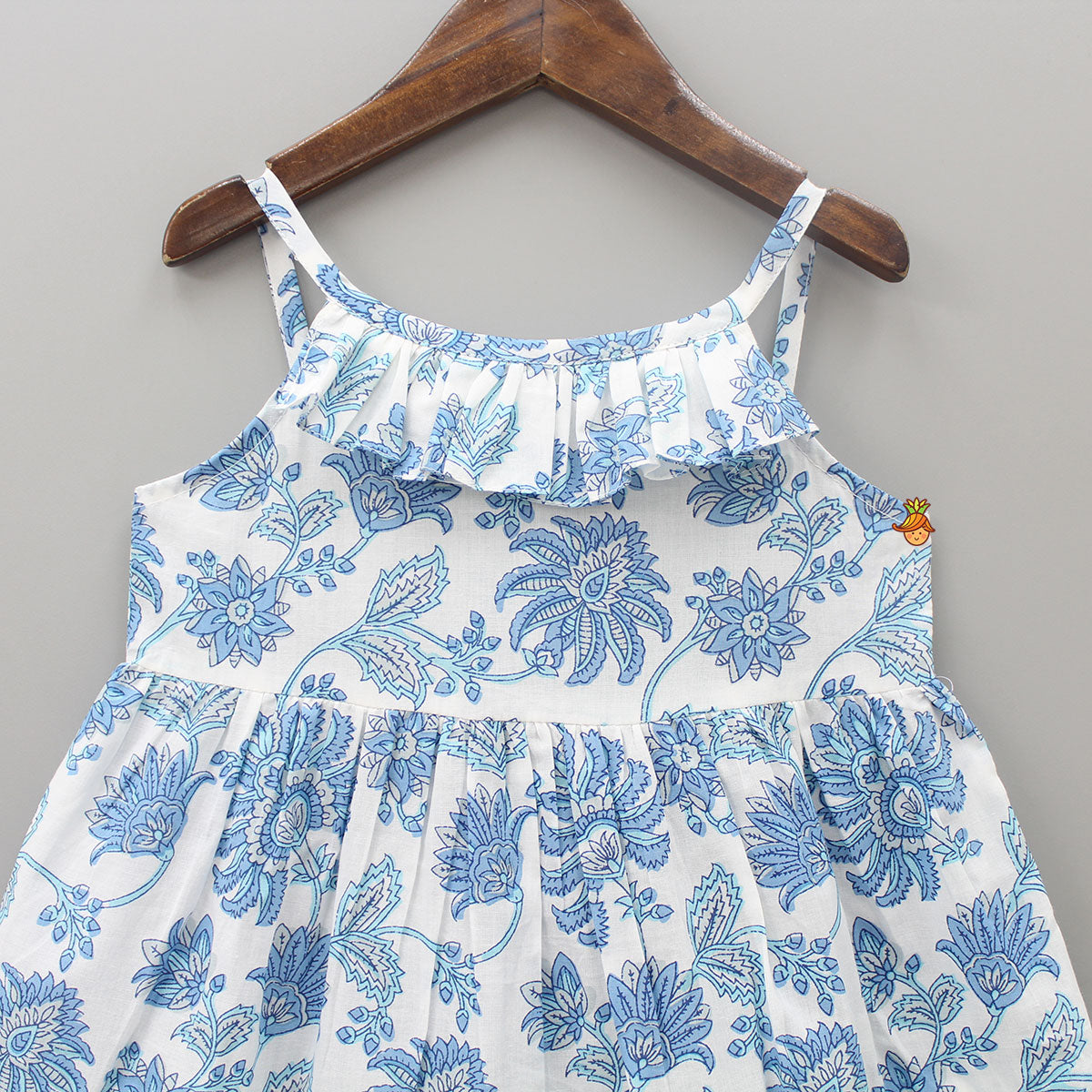 Floral Printed Frilly Layered Dress