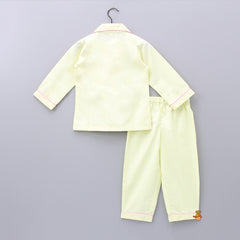 Pre Order: Yellow Full Sleeves Sleepwear
