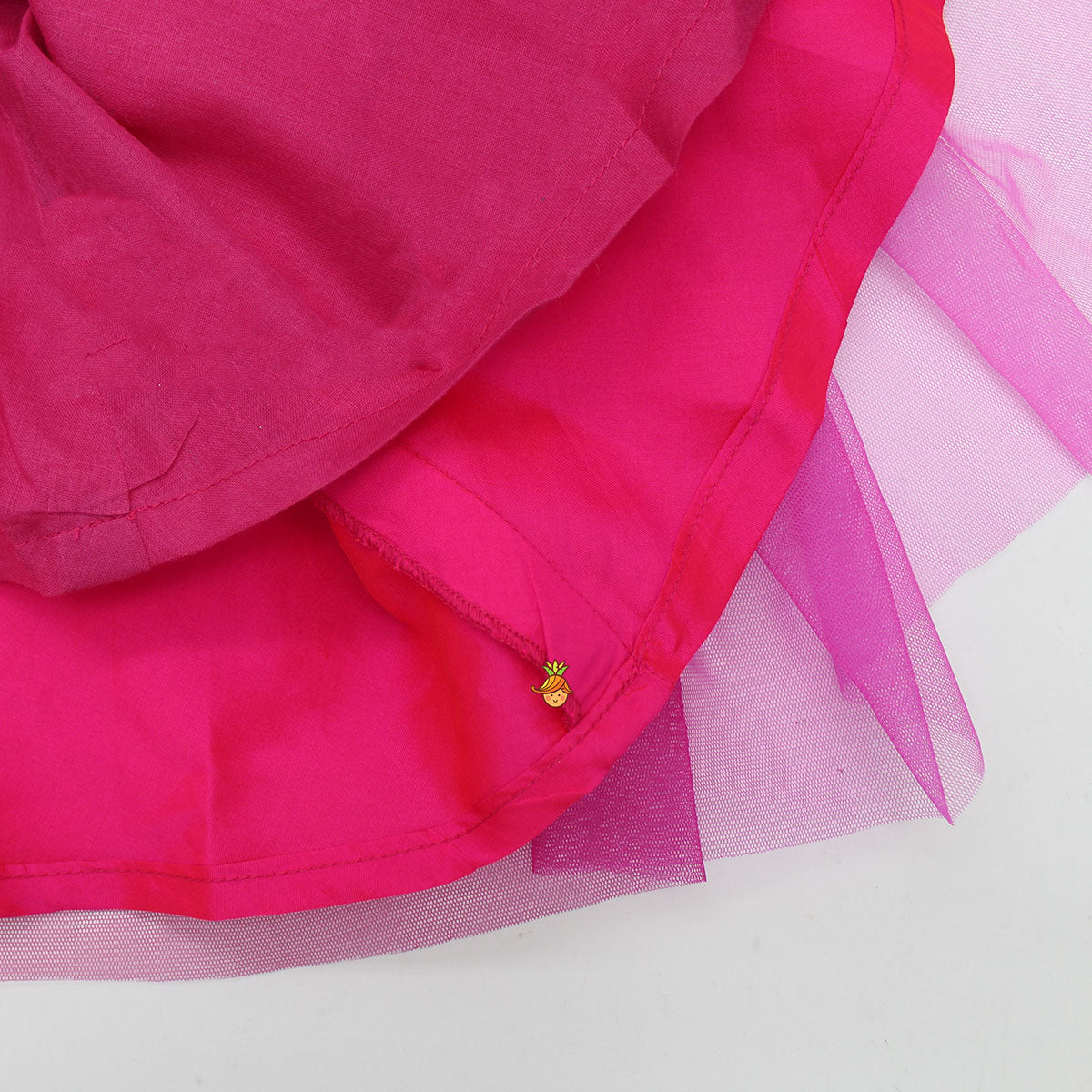 Elegant Shaded Pink Halter Neck Ethnic Dress