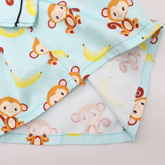 Pre Order: Monkey And Banana Printed Sleepwear Set