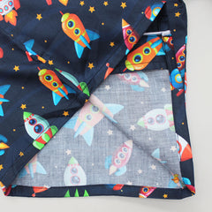 Pre Order: Rocket Ship Printed Sleepwear Set
