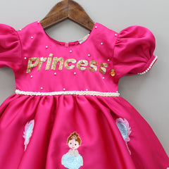 Pre Order: Princess Cinderella Embroidered Knee Length Party Dress