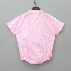 Pre Order: Floral Printed Taffy Pink Bodysuit