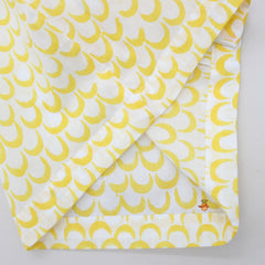 Pre Order: Moon Printed Yellow Shirt And Pyjama