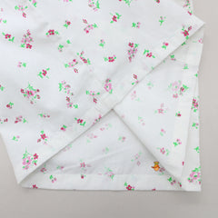 Tiny Flowers Printed Off White Sleepwear